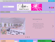 Tablet Screenshot of acethepartyplace.com